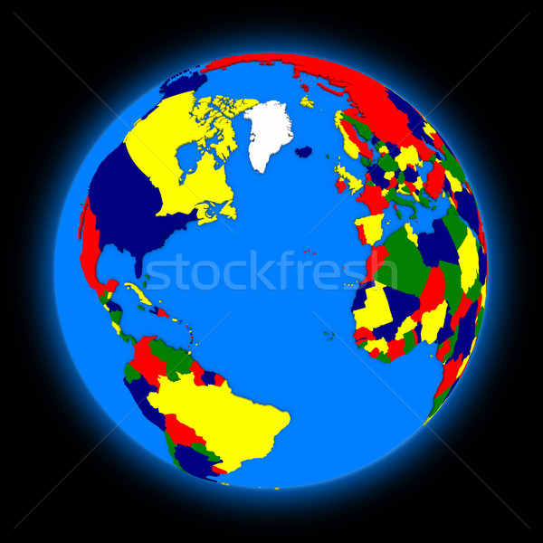 Northern hemisphere on planet Earth Stock photo © Harlekino
