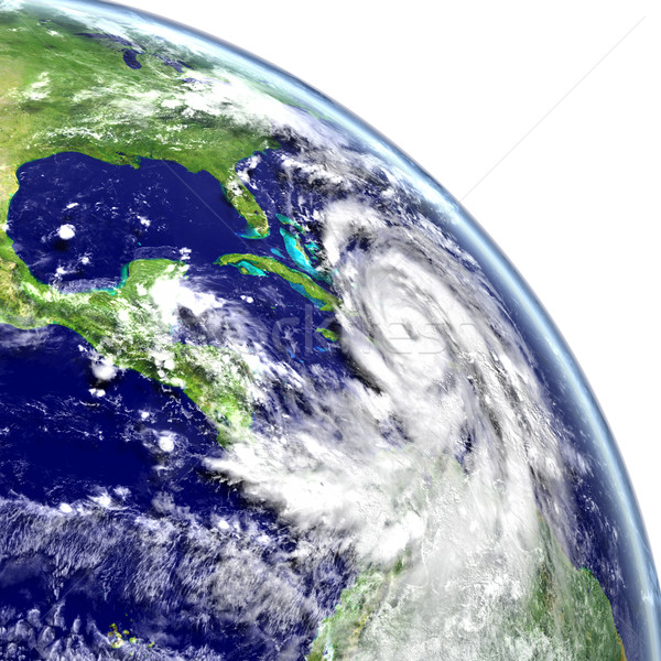 ураган огромный Флорида Америки 3d иллюстрации Элементы Сток-фото © Harlekino