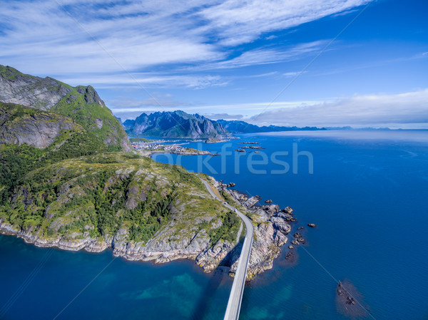 Road on Lofoten Stock photo © Harlekino