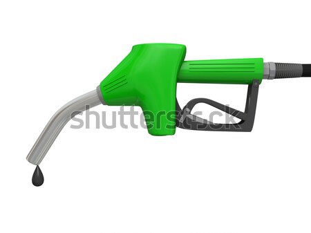 Benzyny pompować dysza ilustracja zielone Zdjęcia stock © Harlekino
