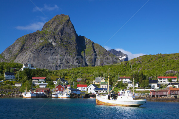 Foto stock: Pesca · barcos · Noruega · pintoresco · ciudad