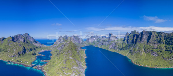 Lofoten from air Stock photo © Harlekino