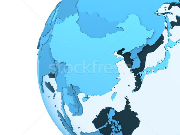 Asia pământ model Planet Earth Imagine de stoc © Harlekino
