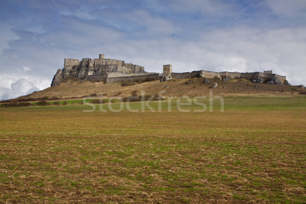 Ruins of Spiš castle in Slovakia Stock photo © Harlekino