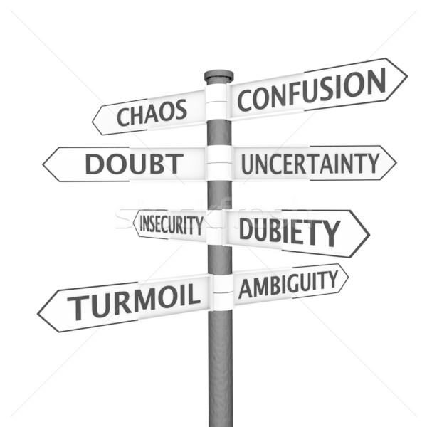 Confusion signpost Stock photo © Harlekino
