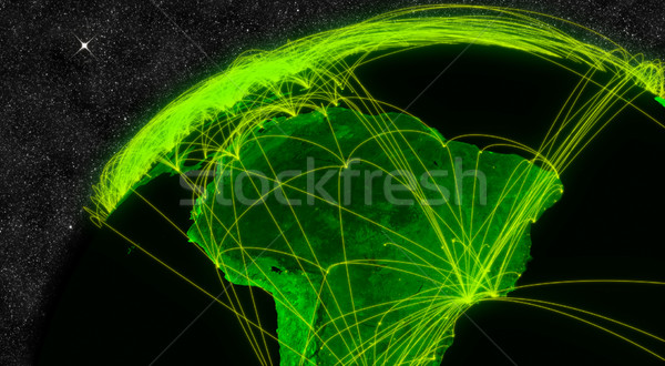 South America network Stock photo © Harlekino