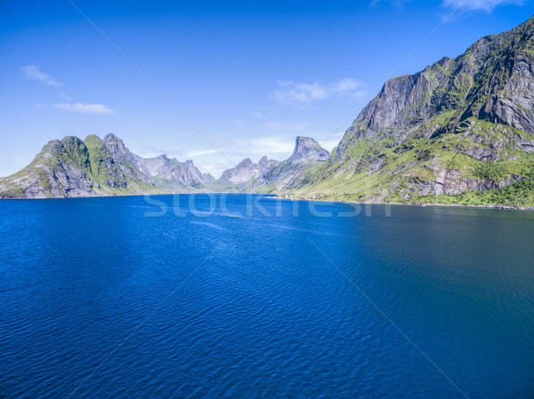 Fjord on Lofoten Stock photo © Harlekino