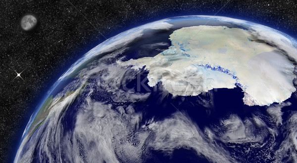 Antarctica on planet Earth Stock photo © Harlekino