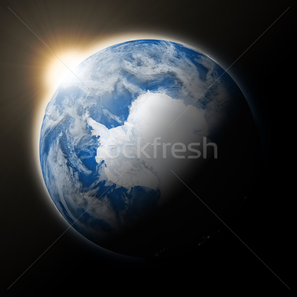 Sun over Antarctica on planet Earth Stock photo © Harlekino