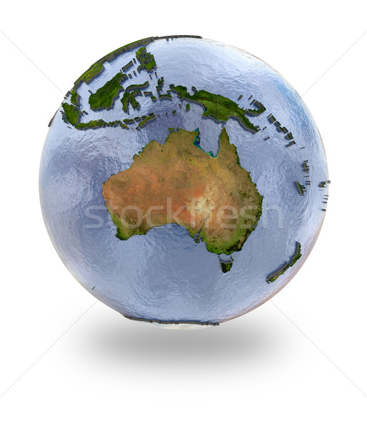 Australia tierra detallado planeta tierra continentes Foto stock © Harlekino
