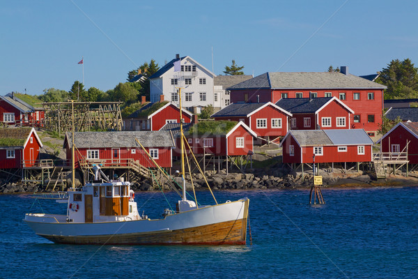 Fishing on Lofoten Stock photo © Harlekino
