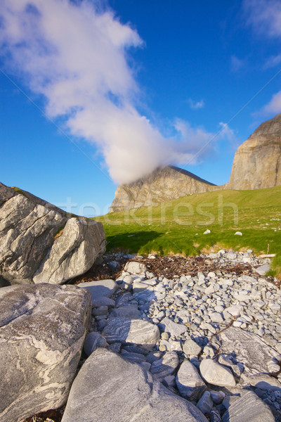 Schilderachtig kust eiland eilanden Noorwegen Stockfoto © Harlekino