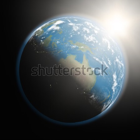 Sunrise over Australia Stock photo © Harlekino