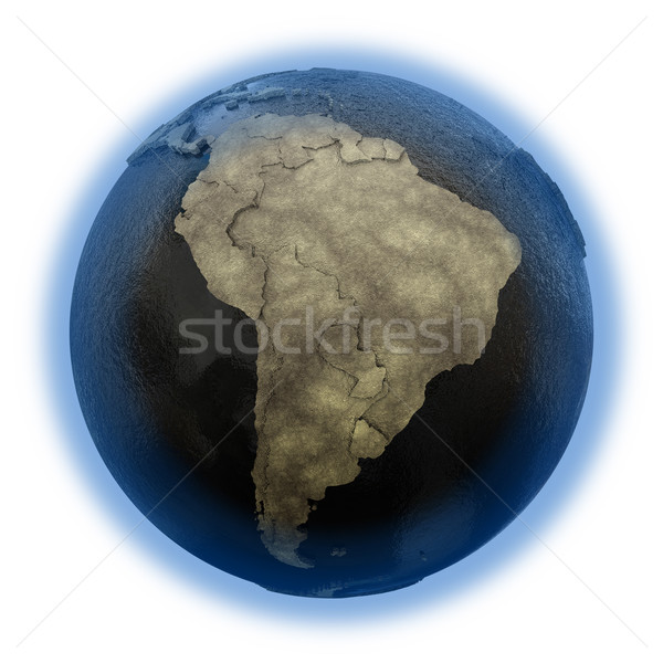 South America on Earth of oil Stock photo © Harlekino