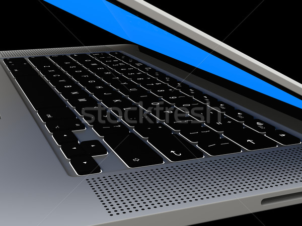 Laptop beleuchtet Tastatur Detail modernen Laptop-Computer Stock foto © Harlekino