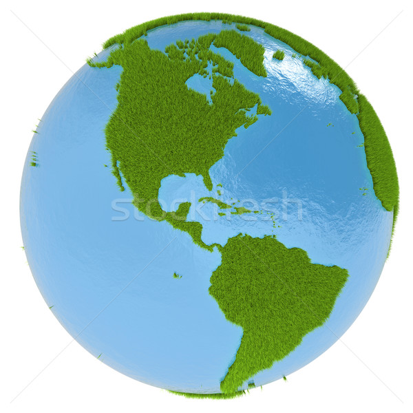 Foto stock: América · verde · planeta · americano · continente · cubierto