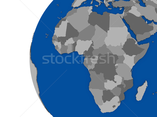 Africano continente político globo ilustração branco Foto stock © Harlekino
