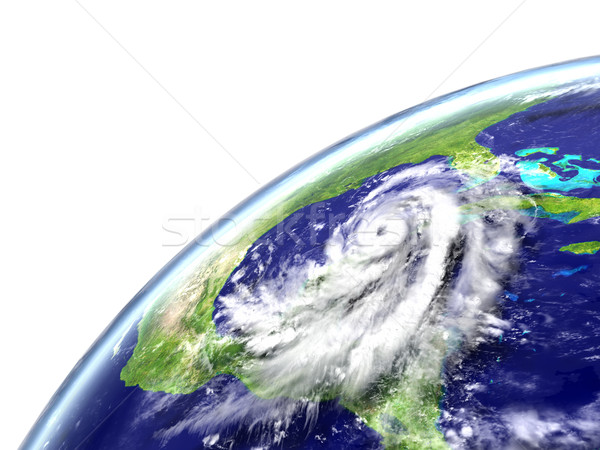 Kasırga Florida Amerika 3d illustration elemanları görüntü Stok fotoğraf © Harlekino