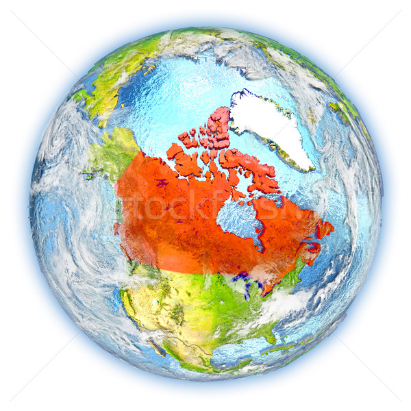 Canada on Earth isolated Stock photo © Harlekino