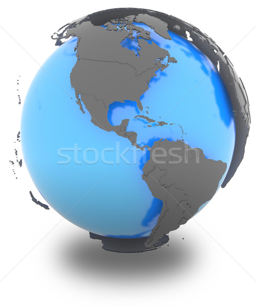 North and South America on the planet Stock photo © Harlekino
