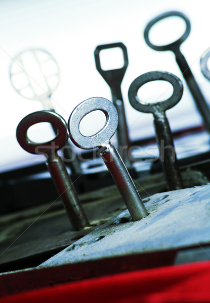 Tasti successo lock acciaio case vendite Foto d'archivio © Hasenonkel