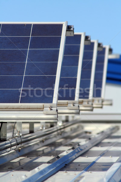 Solar sonnig Himmel Hintergrund Stock foto © Hasenonkel