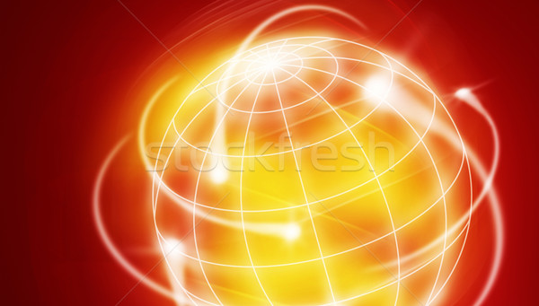 Internationale wereld schieten sterren wereldbol abstract Stockfoto © Hasenonkel
