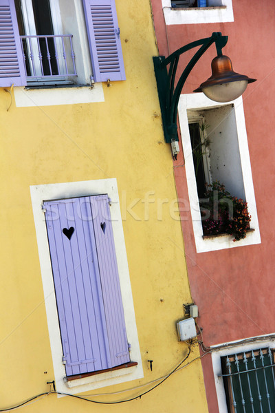 Südlich nice Haus unterschiedlich Farben Stock foto © Hasenonkel