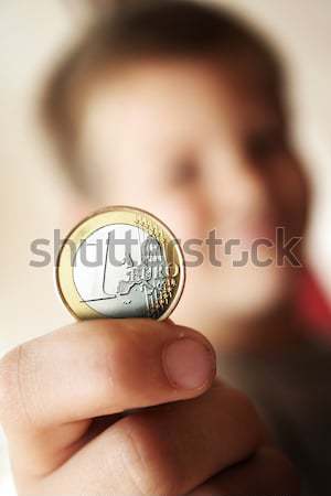 Euro business meisje hand kinderen lichaam Stockfoto © Hasenonkel