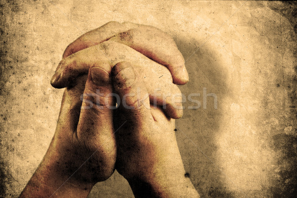 Revelación dos manos Jesús Biblia Foto stock © Hasenonkel