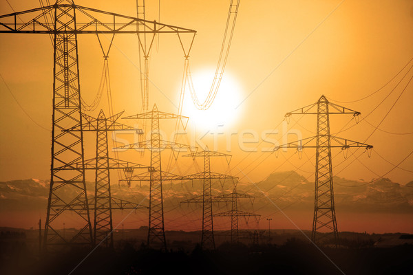 power mast Stock photo © Hasenonkel