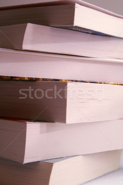Książek wiele biały papieru student tle Zdjęcia stock © Hasenonkel