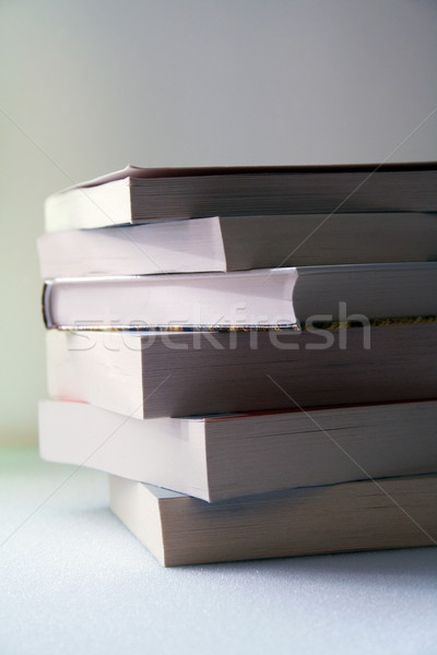 Livres beaucoup blanche papier étudiant fond [[stock_photo]] © Hasenonkel