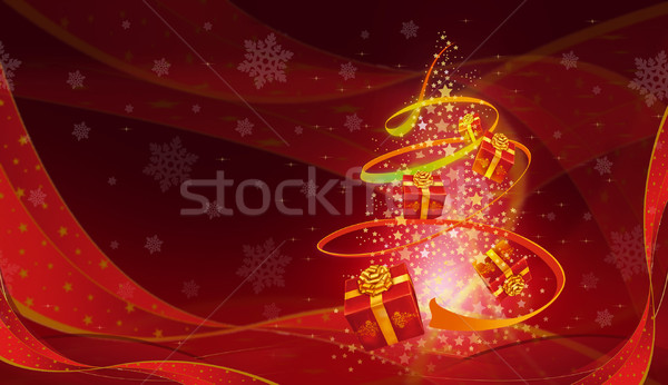 Christmas mooie abstract kerstboom mooie ontwerp Stockfoto © Hasenonkel