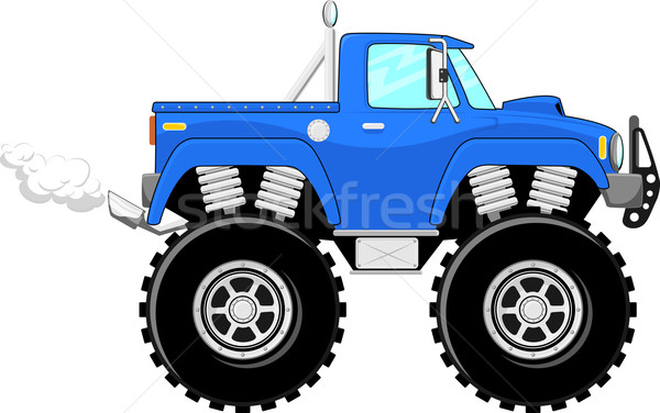 Cartoon vector monstruo camión 4x4 aislado Foto stock © hayaship