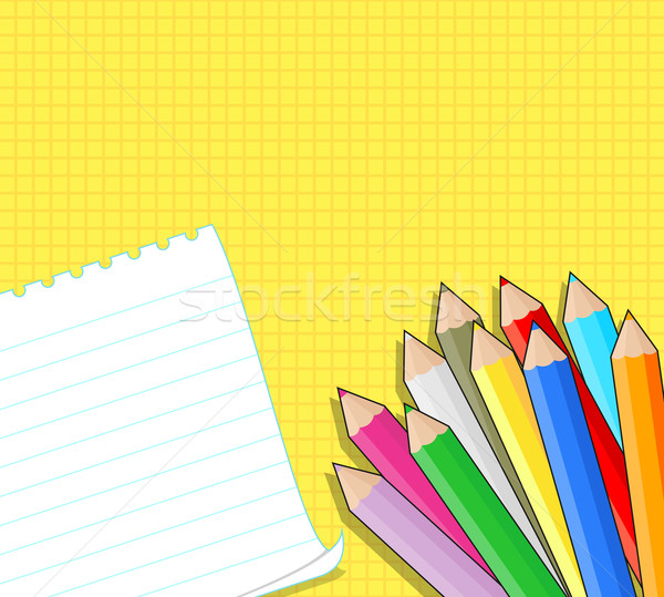 colored pencils background Stock photo © hayaship