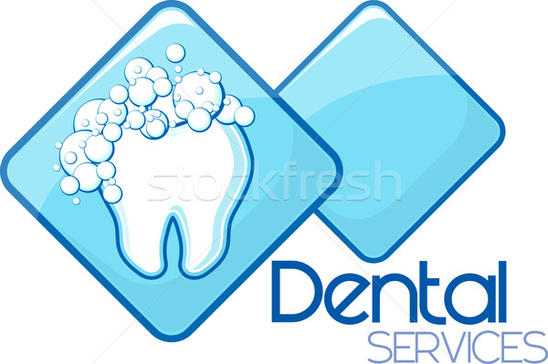 Dentales limpieza servicios diseno vector formato Foto stock © hayaship