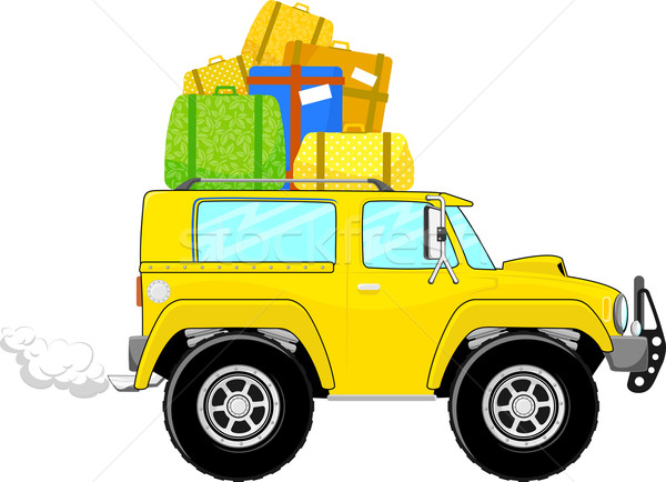 on vacation car truck cartoon Stock photo © hayaship