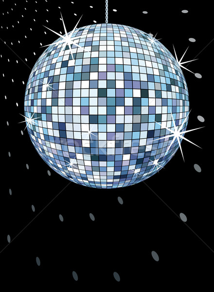Disco ball vettore nero retro party formato Foto d'archivio © hayaship