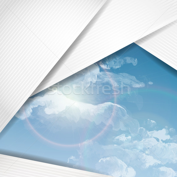 Abstract Background With White Paper Layers Stock photo © HelenStock