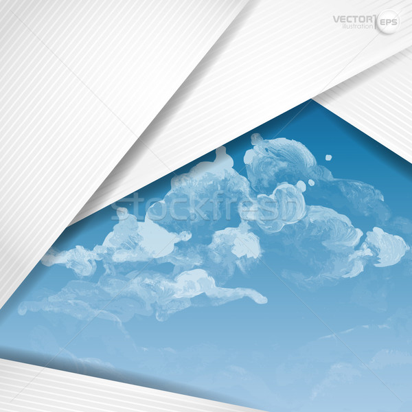 Abstract bianco carta eps 10 Foto d'archivio © HelenStock