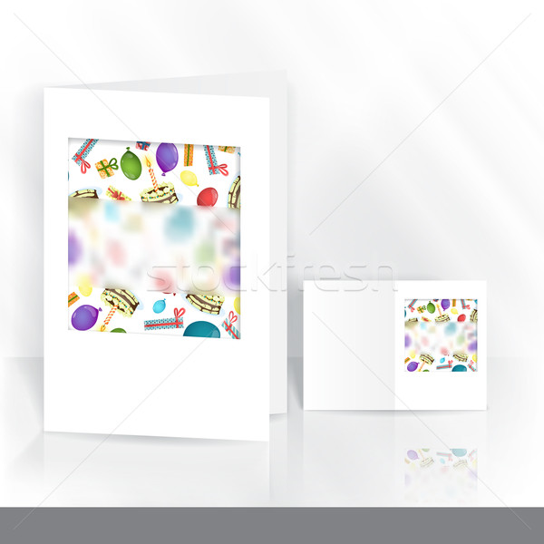 Stock foto: Grußkarte · Design-Vorlage · farbenreich · Geburtstag · Business · glücklich