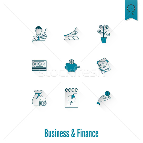 Stock photo: Business and Finance Icon Set