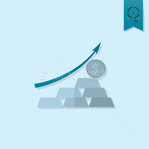 Business Graph with Arrow Pointing Up  Stock photo © HelenStock