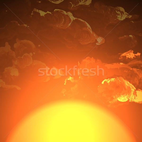 Sunset, Sunrise With Clouds Stock photo © HelenStock