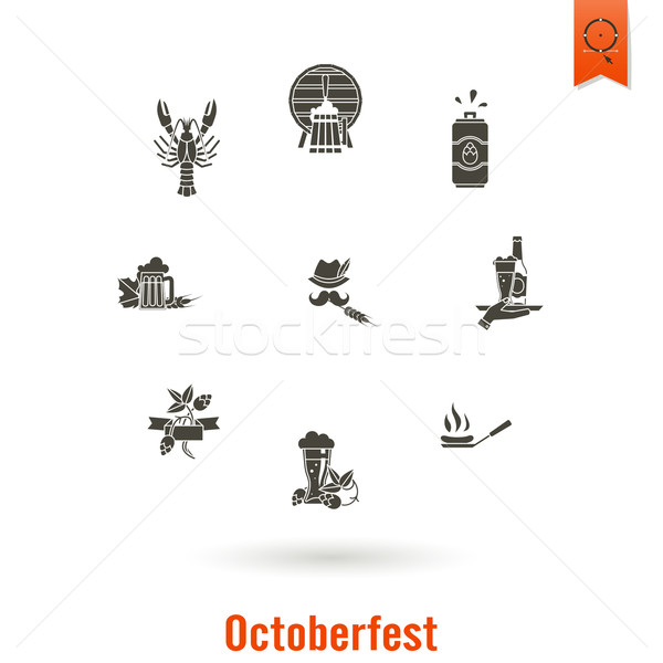 Oktoberfest bere festival proiect stil vector Imagine de stoc © HelenStock