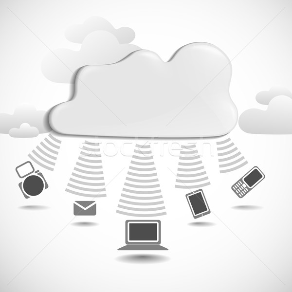 Cloud Computing Concept. Stock photo © HelenStock