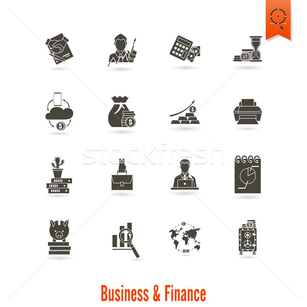 Negócio financiar simples estilo Foto stock © HelenStock