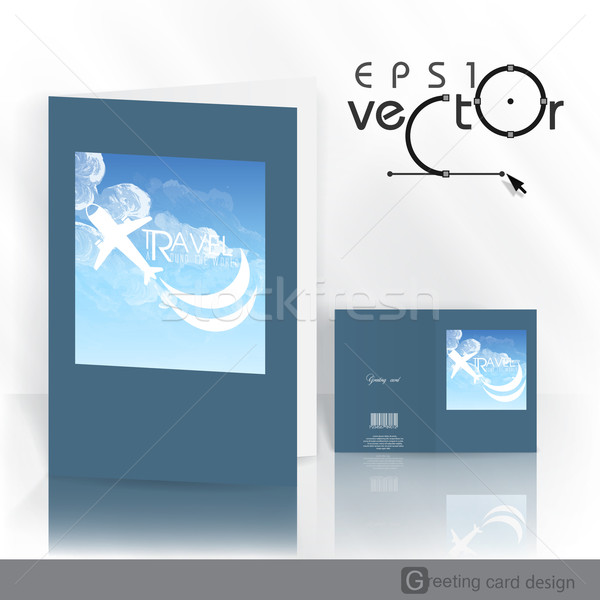 Stock photo: Greeting Card Design, Template