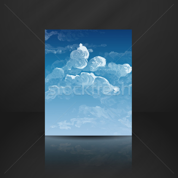 Cloud, Sky Painted Background Stock photo © HelenStock